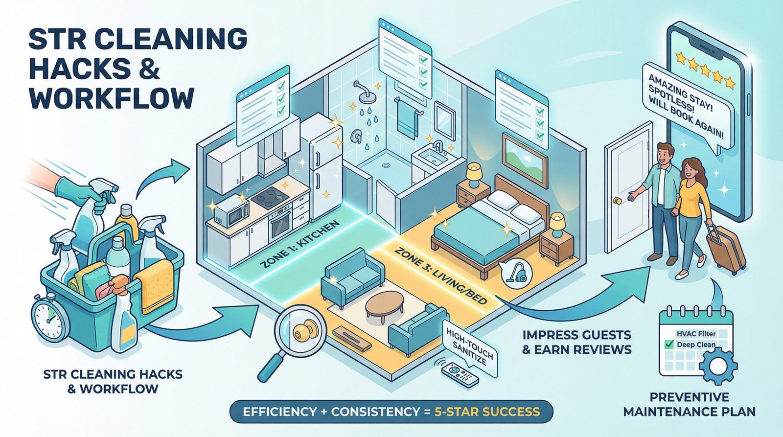 STR Cleaning Hacks for Property Managers